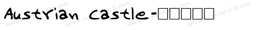 Austrian Castle字体转换